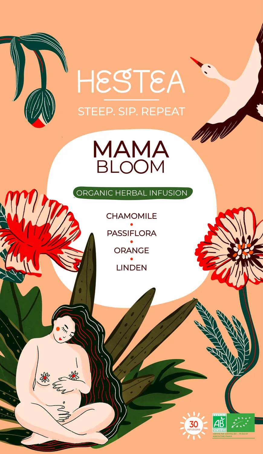 Illustration florale Mama Bloom